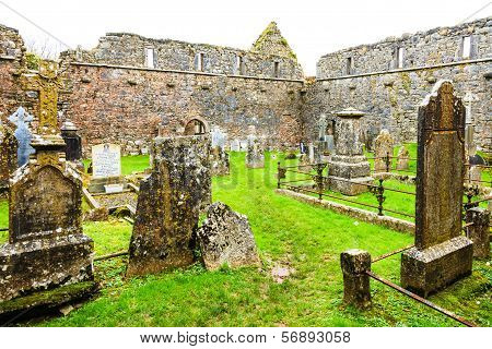 Kilcrea, Ireland - November 28: Kilcrea Friary On November 28, 2012 In Co.cork, Ireland