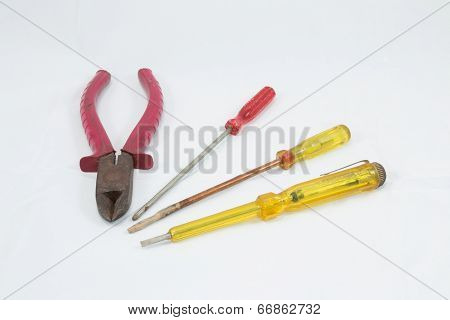 Screwdriver And Pincers