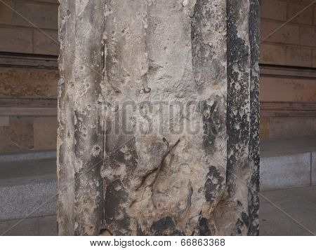 Bombed Column In Berlin