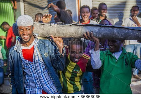 Merkato Market Workers. Addis Ababa. Ethiopia.