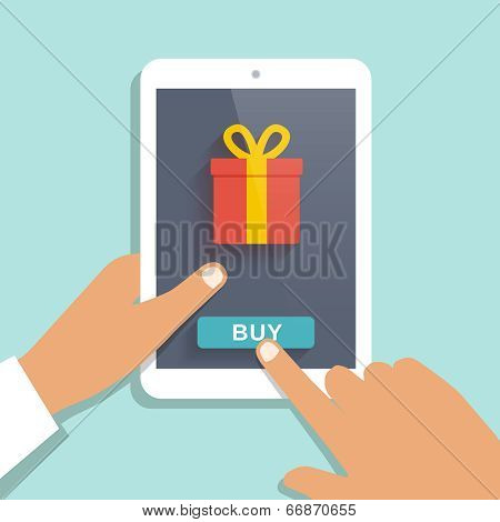 E commerce flat vector background