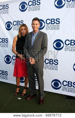 LOS ANGELES - MAY 19:  Tea Leoni, Tim Daly at the CBS Summer Soiree at the London Hotel on May 19, 2014 in West Hollywood, CA