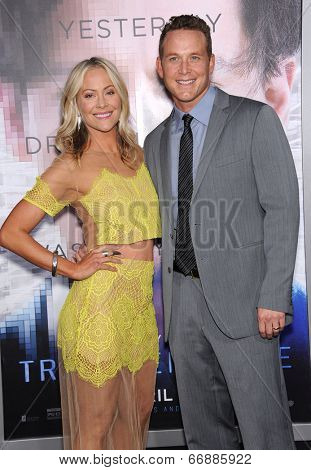LOS ANGELES - APR 10:  Cole Hauser & Cynthia Daniel arrives to the 'Transcendence' Los Angeles Premiere  on April 10, 2014 in Westwood, CA                