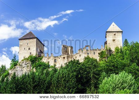 Old Medieval Castle Gallenstein In Austria