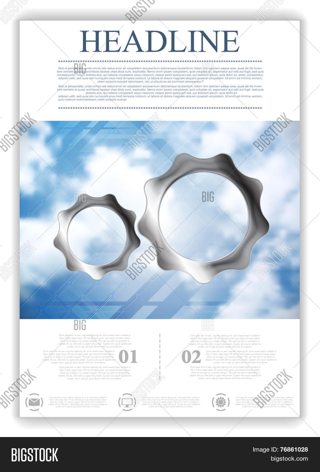 Abstract Tech Flyer Vector & Photo (Free Trial) | Bigstock