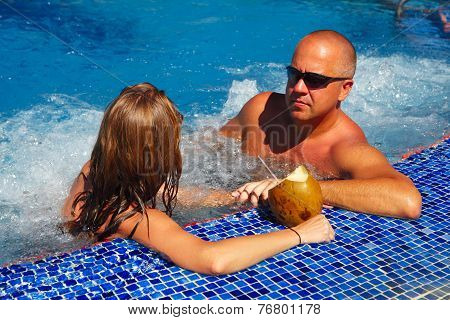 Couple In Jacuzzi