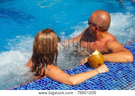 Couple In Jacuzzi