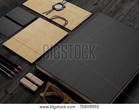 Set Of  Stationery Elements