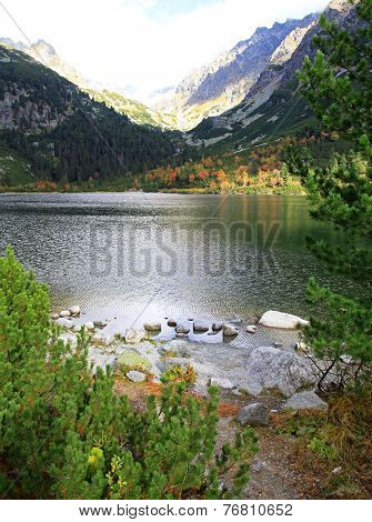 Popradske pleso - tarn in High Tatras, Slovakia