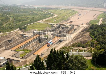 Sluices of Three Gorges Dam