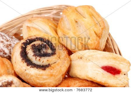Hintergrund von verschiedene frische Brötchen