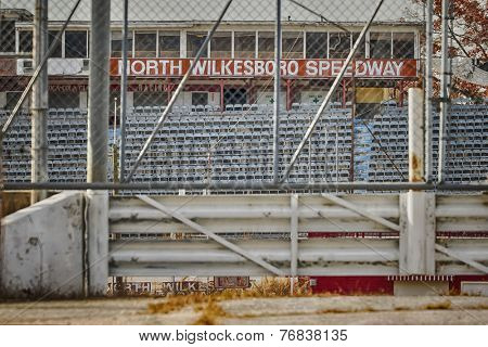 North Wilkesboro, NC - Nov 22, 2014:  North Wilkesboro Speedway was a short track that held races in NASCAR's top three series from NASCAR's inception in 1949 until its closure in 1996. 
