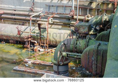 Water, Rusted Pipes, Valves