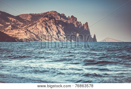 beautiful sealandscape in Crimea, Ukraine