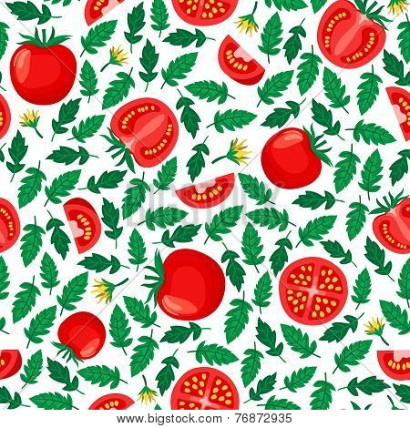 tomatoes seamless pattern