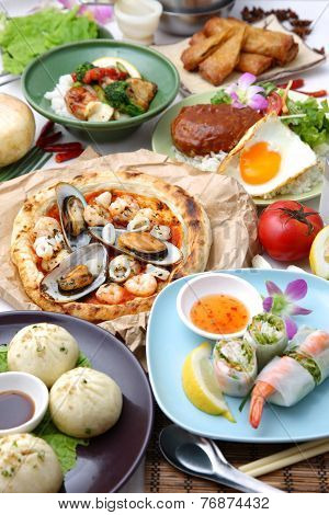 Various dishes in the world