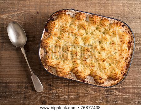 Rustic Traditional British Shepard Pie
