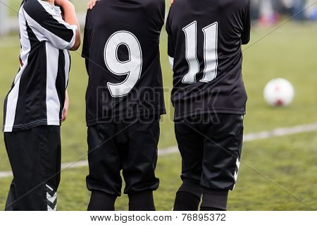 Soccer Boys Defending Their Goal