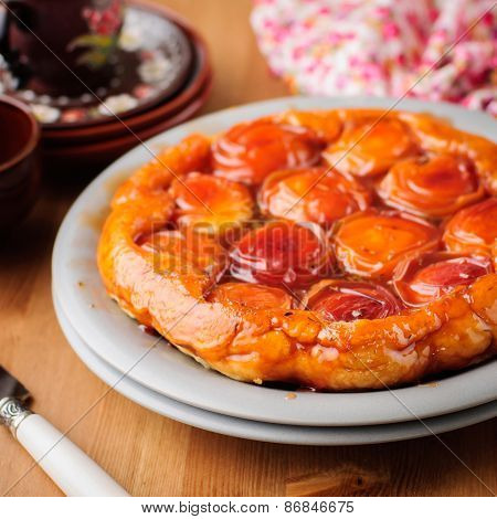 Peach And Thyme Tart Tatin