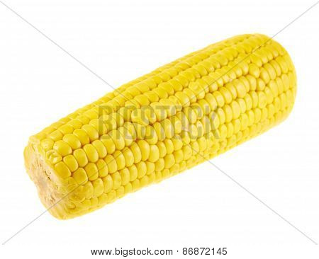 Cornstick corn on the cob isolated