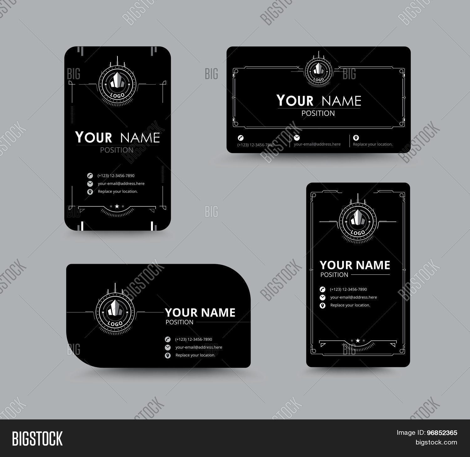 white business name card design vector photo bigstock name card design