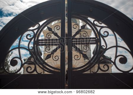 Black gate in Foros