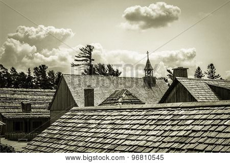 Historical Village Skyline