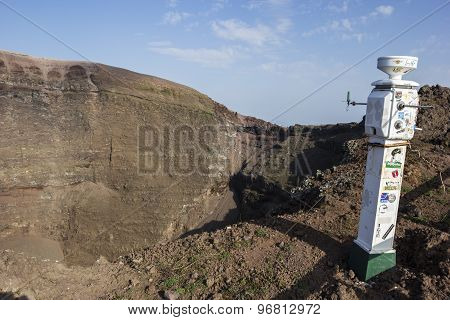 Seismograph In Vesuvius National Park In Italy