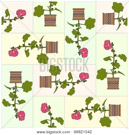 Potted Plant. Pattern.
