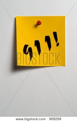 付箋-「911 ！」