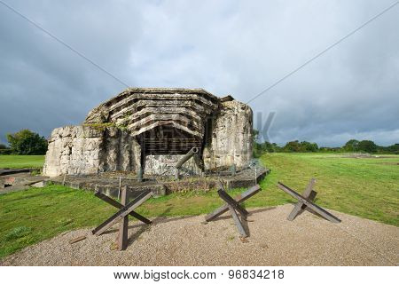 Crisbecq fortified position that defended Utah Beach, Normandy, France