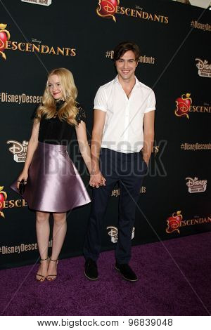 LOS ANGELES - JUL 24:  Dove Cameron, Ryan McCartan at the 