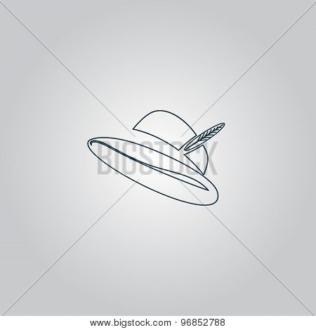 hat with a feather