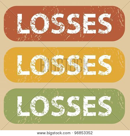 Vintage LOSSES stamp set