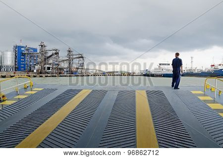 Entrance Ramp On The Ferry