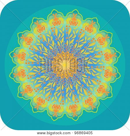 Bright ethnic mandala
