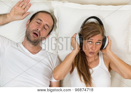 Happy Woman Because She Can Sleep