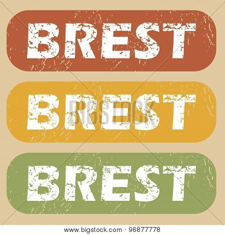 Vintage Brest stamp set