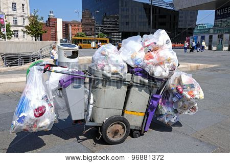 Rubbish collection, Liverpool.