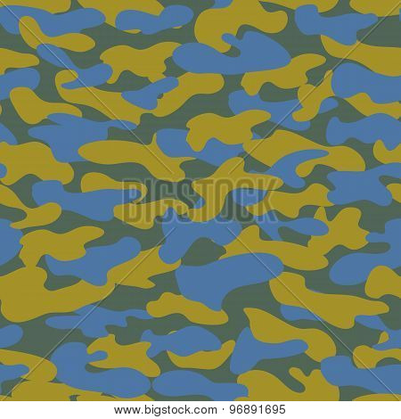 Seamless military camouflage texture. Military background. Military texture for textile.