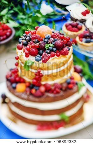 wedding naked cake
