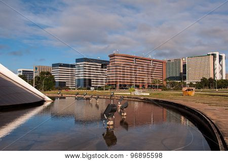 Modern Office Buildings in Brasilia