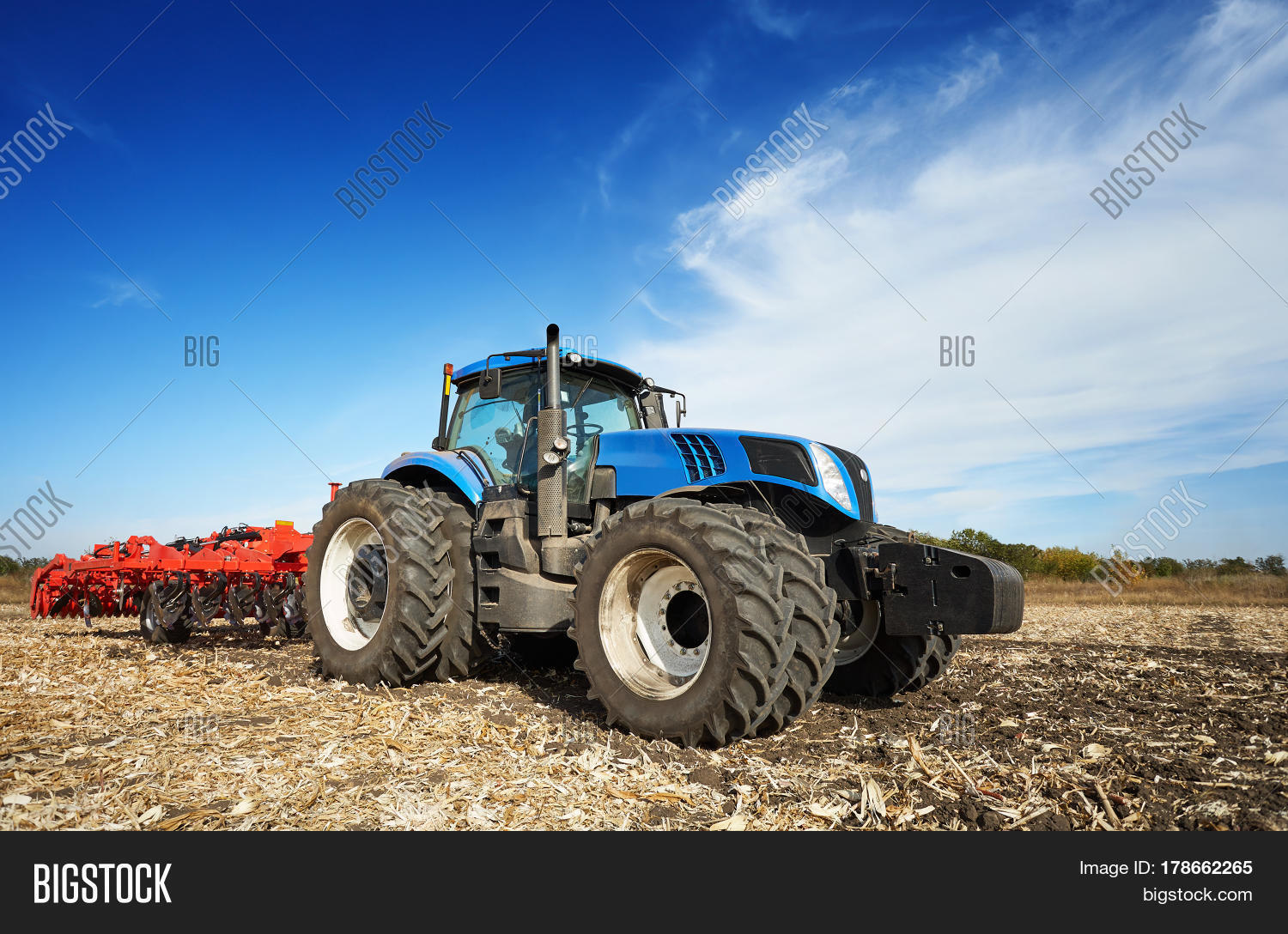 Tractor Working Field Image & Photo (Free Trial) Bigstock