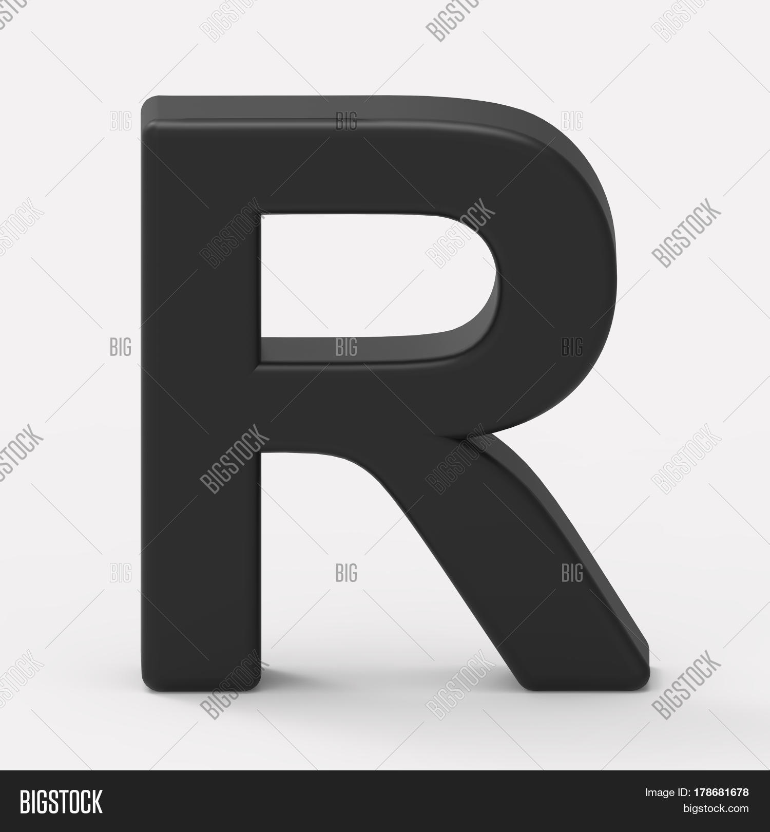 Black Letter R Image & Photo (Free Trial) Bigstock