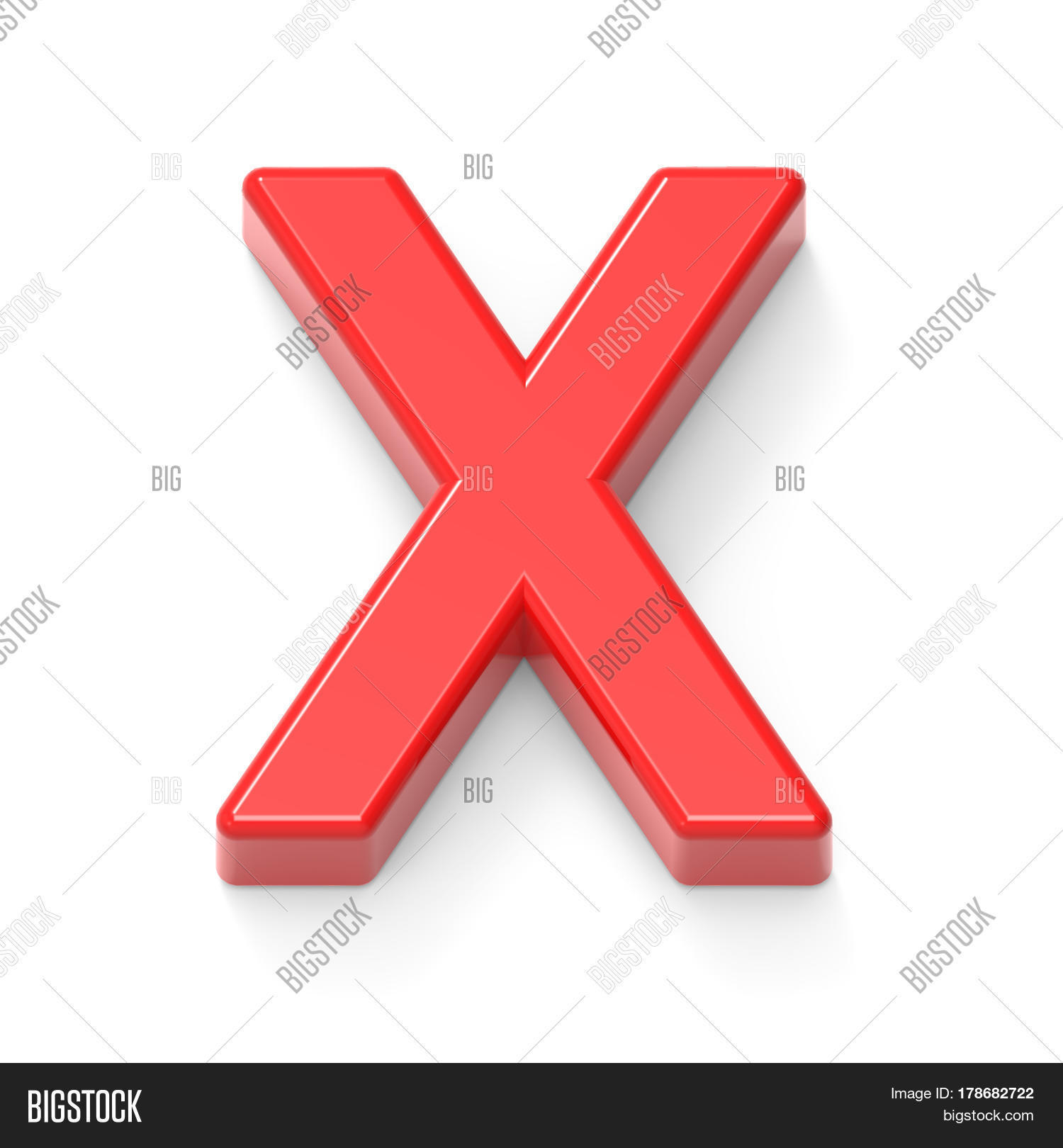 Light Red Letter X Image & Photo (Free Trial) Bigstock