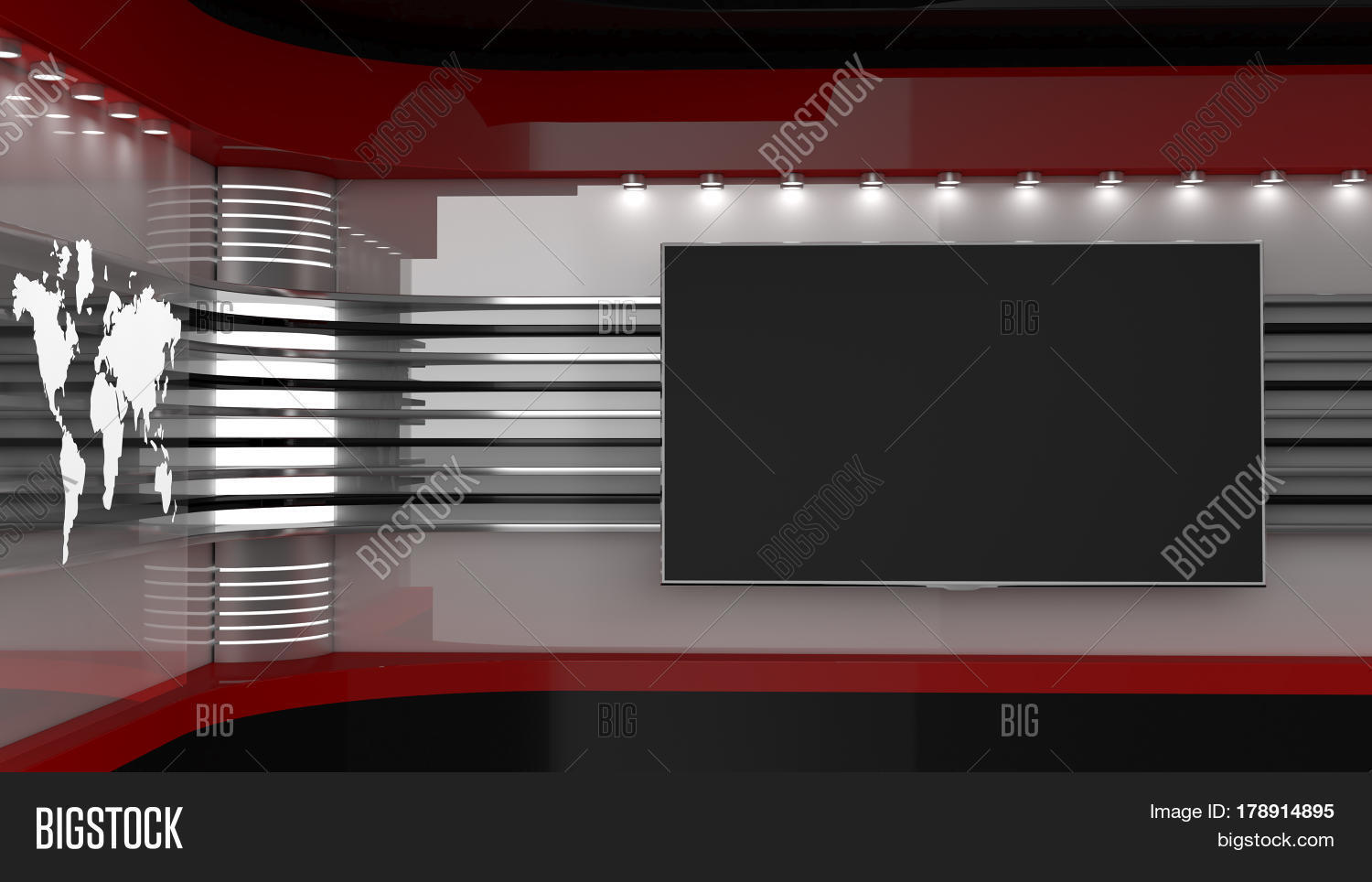 Tv Studio. Backdrop TV Image & Photo (Free Trial) Bigstock