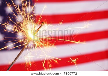 Stjernekaster og Usa Flag