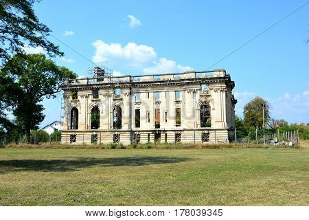 Gheorghe Grigore Cantacuzino's court in Floresti, palace ruins named Little Trianon . Is a replica of the palace Tri-anon, in France