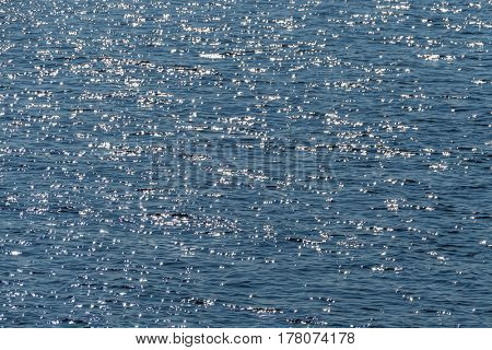 glistening water surface