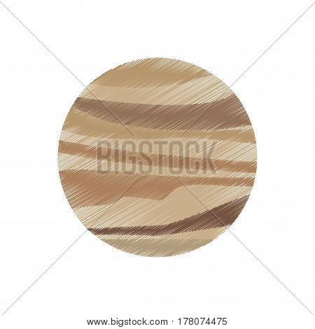drawing venus planet solar system galaxy vector illustration eps 10